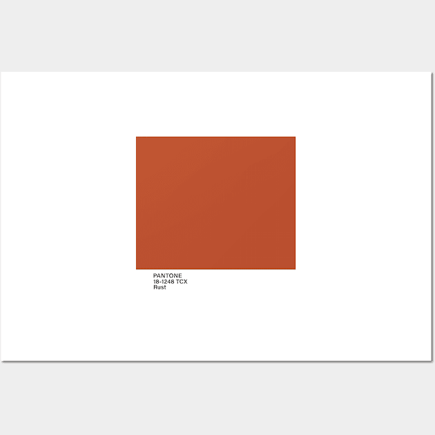 pantone 18-1248 TCX Rust Wall Art by princessmi-com